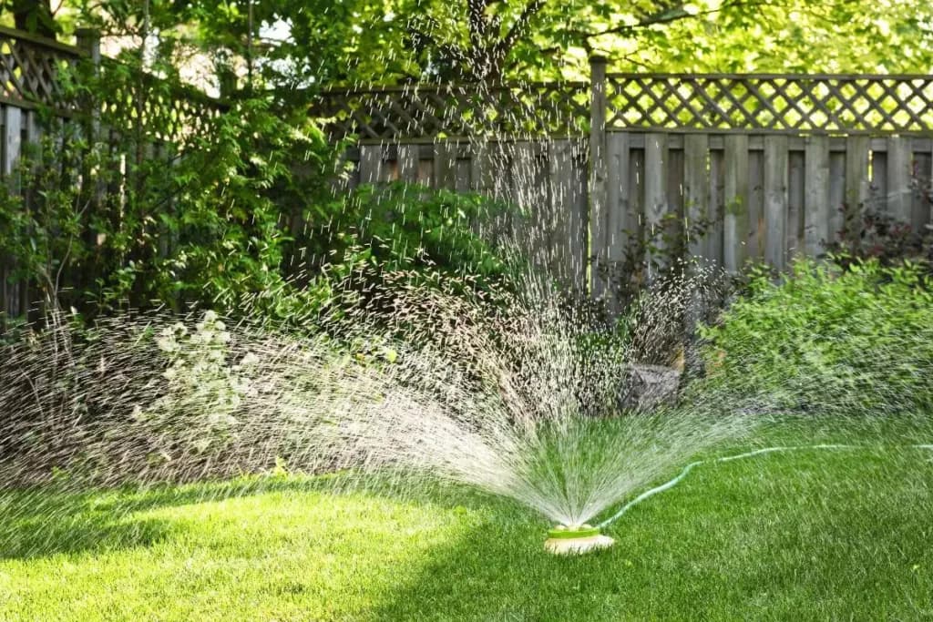 cirkelspridare, bevattning av gräsmatta